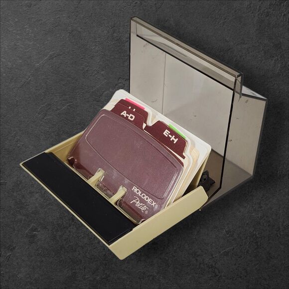 Vintage Rolodex Petite S-300C Covered Card File w/ A–Z Tabs & Blank Cards USA - Picture 8 of 16